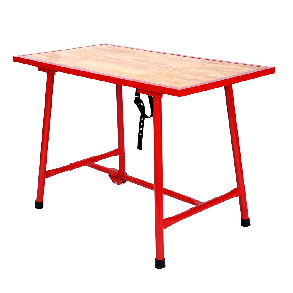 Gorgelen Afrekenen buitenste Werktafel | 120 x 62,5 x 83 cm | Inklapbaar | Rood - HandelsOnderneming  Michielsen