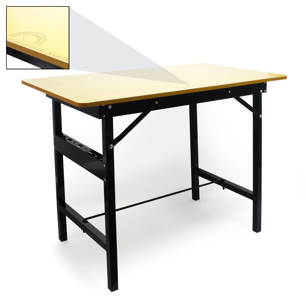 Beschikbaar Lokken ondeugd Werktafel | 100 x 60 x 76 cm | Inklapbaar | Zwart - HandelsOnderneming  Michielsen