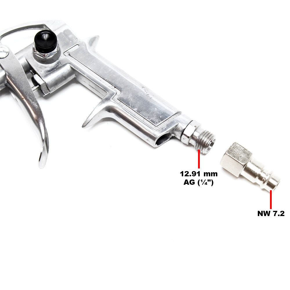Twee graden weg te verspillen Hedendaags Bandenpistool met manometer | 0 - 11 bar - HandelsOnderneming Michielsen