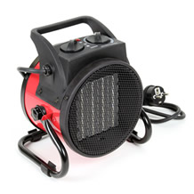 Keramische ventilatorkachel | 2000 watt | Rood