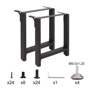 Onderstel voor tafel | Set van 2 | Zwart | 70 x 72 cm